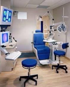 Eye examination room at the hospital