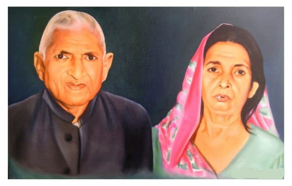 Portrait representing loved ones remembered through a tribute