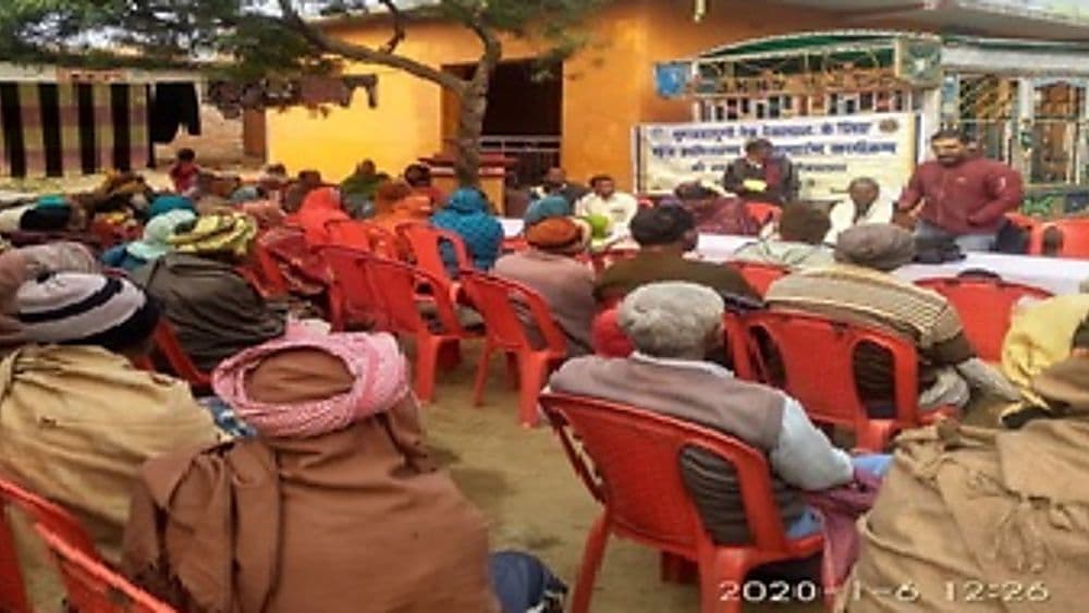 Eye-care outreach camp in a rural community